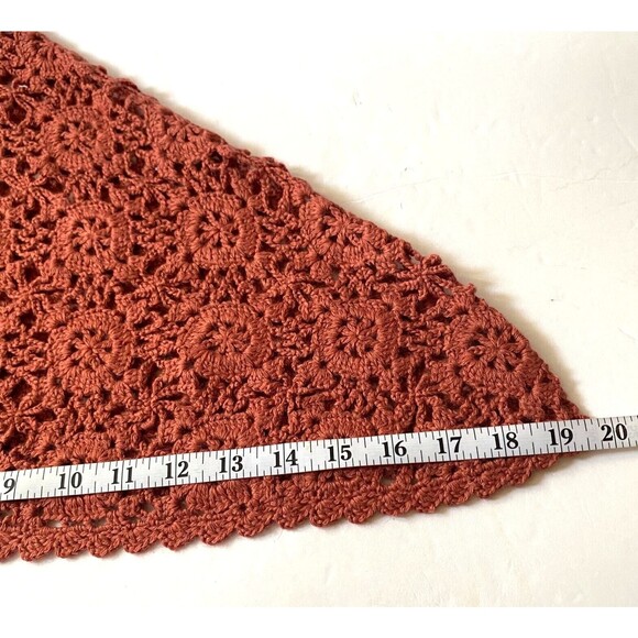 Boston Proper Crochet Kimono Sweater Women Size M Dark Rose Pink Wool Blend NWOT - Picture 14 of 15